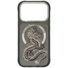 NIMMY case MAGNETIC FANTASY ANIMAL DRAGON compatible with MagSafe for IPHONE 18 Pro / 17 Pro grey