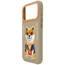 NIMMY case GLASSES COOL DOG for IPHONE 18 Pro / 17 Pro beige NIMMY case GLASSES COOL DOG for IPHONE 18 Pro / 17 Pro beige
