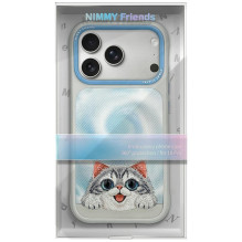 NIMMY case BIG EYED LYING SILVER SHADED CAT compatible with MagSafe for IPHONE 18 Pro / 17 Pro black NIMMY case BIG EYED LYING SILVER SHADED CAT compatible with MagSafe for IPHONE 18 Pro / 17 Pro black