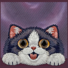 NIMMY case BIG EYED LYING CREAM CAT compatible with MagSafe for IPHONE 18 Pro Max / 17 Pro Max purple NIMMY case BIG EYED LYING CREAM CAT compatible with MagSafe for IPHONE 18 Pro Max / 17 Pro Max purple