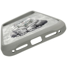 NIMMY case LUCKY FASHION CAT compatible with MagSafe for IPHONE 18 Pro Max / 17 Pro Max grey