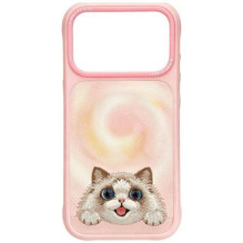 NIMMY case BIG EYED LYING RAGDOLL CAT compatible with MagSafe for IPHONE 18 Pro / 17 Pro pink NIMMY case BIG EYED LYING RAGDOLL CAT compatible with MagSafe for IPHONE 18 Pro / 17 Pro pink