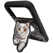 NIMMY magnetic hanger DENIM FASHION BRITISH SHORTHAIR CAT black NIMMY magnetic hanger DENIM FASHION BRITISH SHORTHAIR CAT black