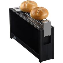 ritter ugnikalnis 5 Langschlitz-Toaster su Glasfronten Black