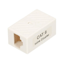 EXTRALINK CAT6 UTP RJ45 jungčių dėžutė, balta