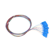 EXTRALINK SC / UPC SM G.657A1 Pigtail laidų rinkinys, 12 spalvų, 12 vnt.