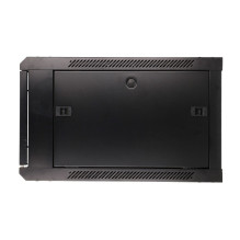 EXTRALINK 6U 600X600 SIENINĖ RACKMOUNT SPINTELĖ, JUODA