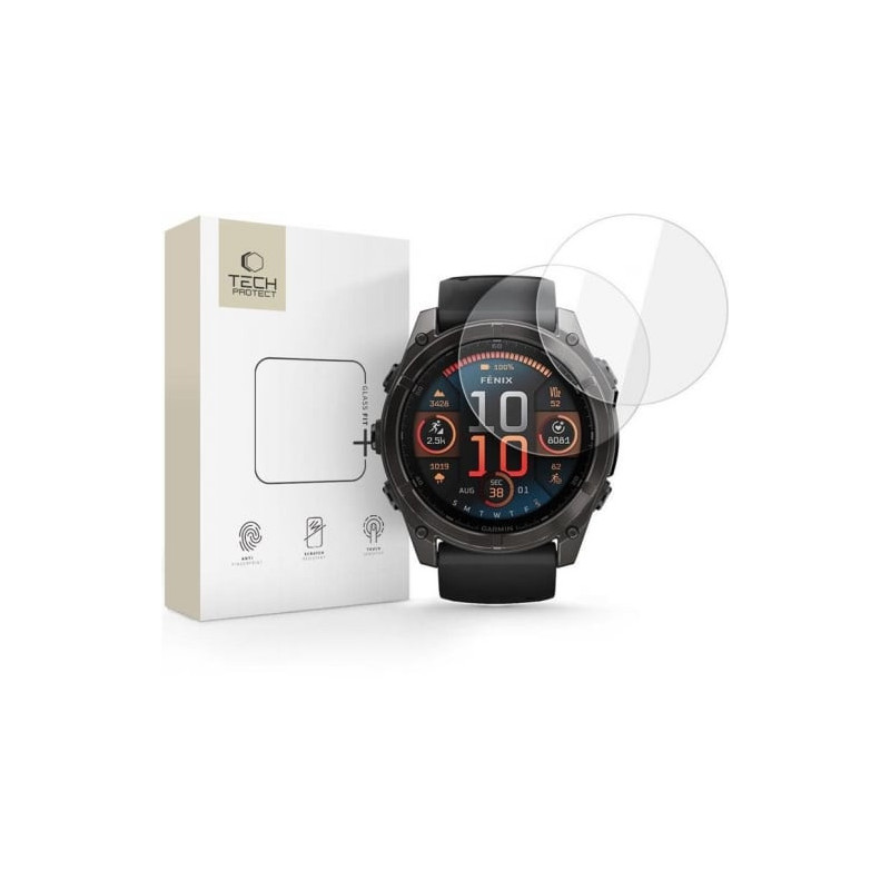 Spigen Glass Fit Fenix 8 51mm Clear