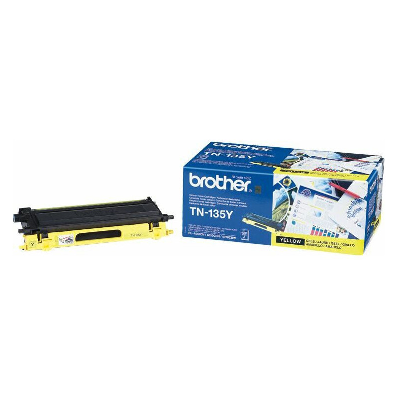 Brother TN-135 Original Yellow Toner (TN135Y)