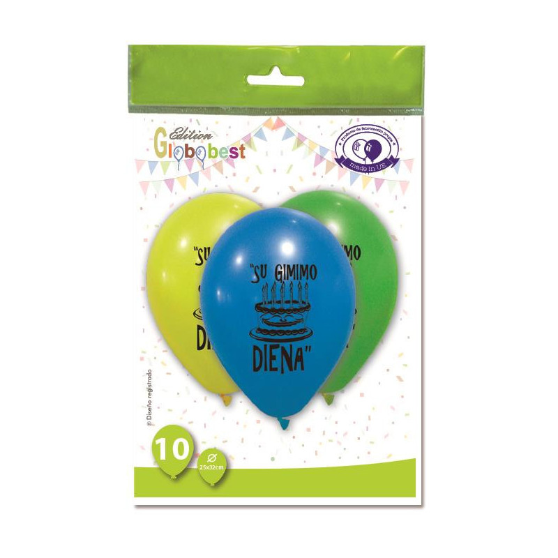 BALLOONS 5208-LIT OVAL 10PCS PACK