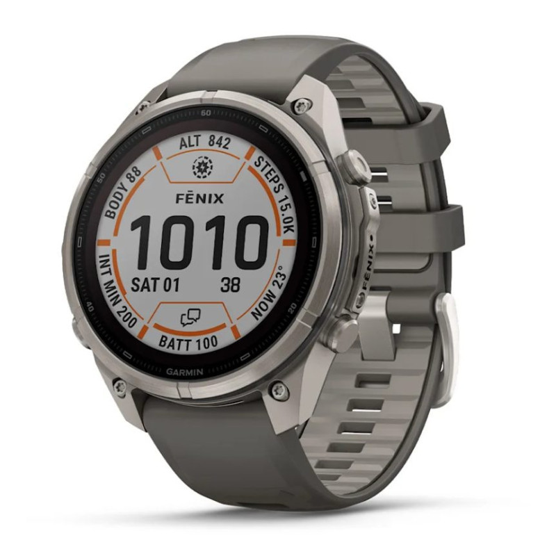 Fenix 9 Pro, 47mm, Solar, InReach, Sapphire, Pebble Grey Titanium (010-04338-01)