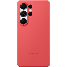 Samsung Silicone Case fr Galaxy S25 Ultra. Red
