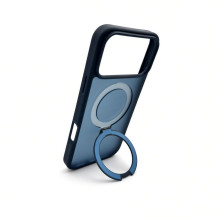 Evelatus Apple iPhone 18 Pro Max Shield Case With MagSafe &amp; Stand Matte Ring Navy Blue