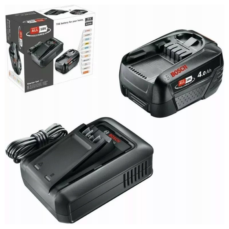 Bosch Starter Set 18V Battery Pack 4.0Ah 1x+AL18V-44 1x 4.0Ah+Fast Charger