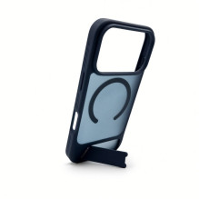 Evelatus Apple iPhone 18 Pro Rubber Coated MagSafe With Stand Case Navy Blue