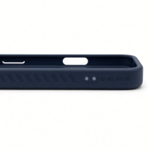 Evelatus Apple iPhone 18 Pro Rubber Coated MagSafe With Stand Case Navy Blue