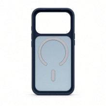 Evelatus Apple iPhone 18 Pro Silver-Shield Skin Feel 2-in-1 MagSafe Case Navy Blue