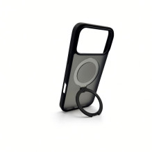 Evelatus Apple iPhone 18 Pro Shield Case With MagSafe &amp; Stand Matte Ring Black