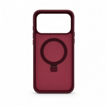 Evelatus Apple iPhone 18 Pro Shield Case With MagSafe &amp; Stand Matte Ring Burgundy