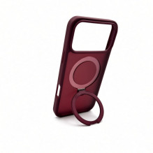 Evelatus Apple iPhone 18 Pro Shield Case With MagSafe &amp; Stand Matte Ring Burgundy