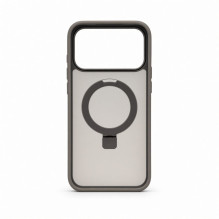 Evelatus Apple iPhone 18 Pro Shield Case With MagSafe &amp; Stand Matte Ring Smoke Grey