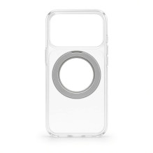 Evelatus Apple iPhone 18 Pro Max Hybird Case With Magsafe PC+TPU 360 Metal Stand Transparent
