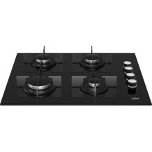 Beko HILG64120S hob Black Built-in 60 cm Gas 4 zone(s)