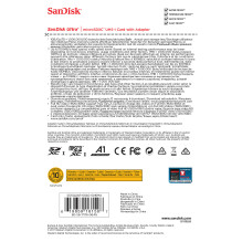 KORTELĖ 64GB SanDisk „Ultra MicroSDXC“ 100MB / s + adapteris KORTELĖ 64GB SanDisk „Ultra MicroSDXC“ 100MB / s + adapteris