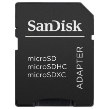KORTELĖ 64GB SanDisk „Ultra MicroSDXC“ 100MB / s + adapteris KORTELĖ 64GB SanDisk „Ultra MicroSDXC“ 100MB / s + adapteris