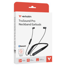 Verbatim TruSound Pro Neckband Earbuds, schwarz 30203