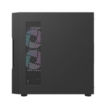 Kompiuterio korpusas - darkFlash DK431 Mesh, 4 ARGB ventiliatoriai, grūdintas stiklas, juodas Kompiuterio korpusas - darkFlash DK431 Mesh, 4 ARGB ventiliatoriai, grūdintas stiklas, juodas
