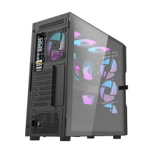 Computer case - darkFlash DK431 Mesh, 4 ARGB fans, tempered glass, black Computer case - darkFlash DK431 Mesh, 4 ARGB fans, tempered glass, black