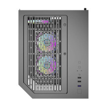 Computer case - darkFlash FT350 Mini Tower, 5 ARGB fans, 3 glass panels, black