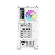 Computer Case - DarkFlash DS900WD Midi Tower, Tempered Glass, Supports ATX, White