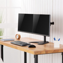 Dual monitor stand, 17-32 inch, steel