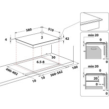 Whirlpool AKT 8130 BA hob Black Built-in Ceramic 4 zone(s) Whirlpool AKT 8130 BA hob Black Built-in Ceramic 4 zone(s)
