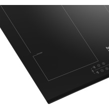 Beko HII64206F2MT juoda įmontuojama indukcinė kaitlentė, 58 cm, zoninė, 4 zona(-os), juoda Beko HII64206F2MT juoda įmontuojama indukcinė kaitlentė, 58 cm, zoninė, 4 zona(-os), juoda