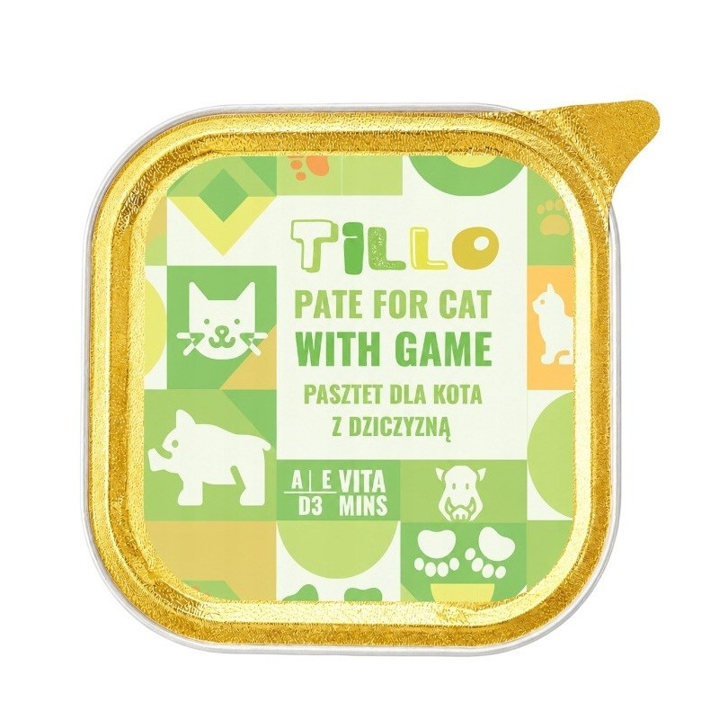 TILLO Pate Game - wet cat food - 100g