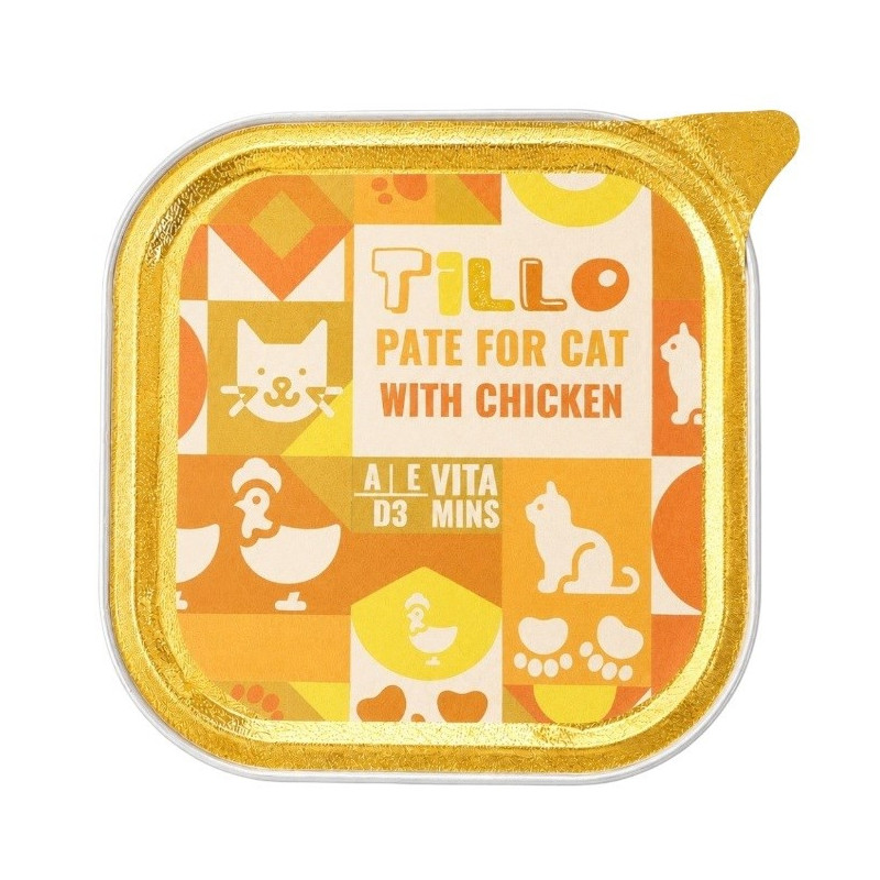 TILLO Pate Chicken - wet cat food - 100g