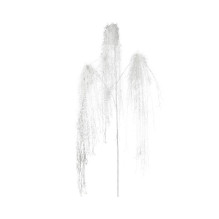 Artificial branch Decoris Snow Tinsel, white, 70 cm