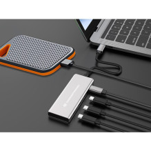 Conceptronic HUBBIES16G 4-Port USB 3.2 Gen-2 Hub, 10Gbps, USB-C x 4, 100W USB PD Conceptronic HUBBIES16G 4-Port USB 3.2 Gen-2 Hub, 10Gbps, USB-C x 4, 100W USB PD