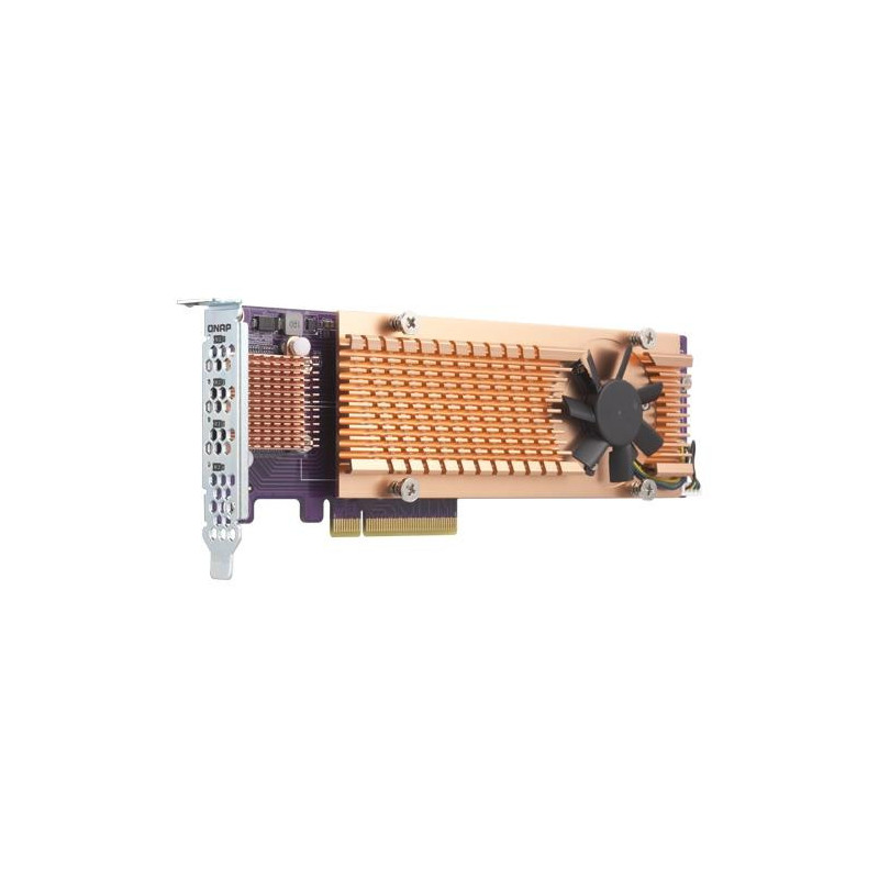 Controller Qnap PCIe 3.0 x8 - 4x M.2 PCIe NVMe QM2 (QM2-4P-384)