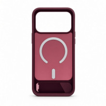 Evelatus Apple iPhone 18 Pro Max Rubber Coated MagSafe With Stand Case Burgundy Evelatus Apple iPhone 18 Pro Max Rubber Coated MagSafe With Stand Case Burgundy