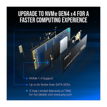 SSD drive PNY CS2241 500GB M.2 2280 PCI-E x4 Gen4 NVMe (M280CS2241-500-RB)