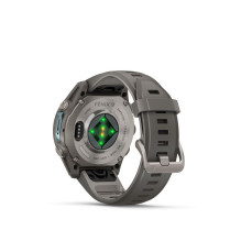 Garmin Fenix 9 - 43 mm Titanium with fog gray silicone band