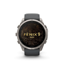 Garmin Fenix 9 Pro - 51mm Titanium with Graphite / Black Silicone Band