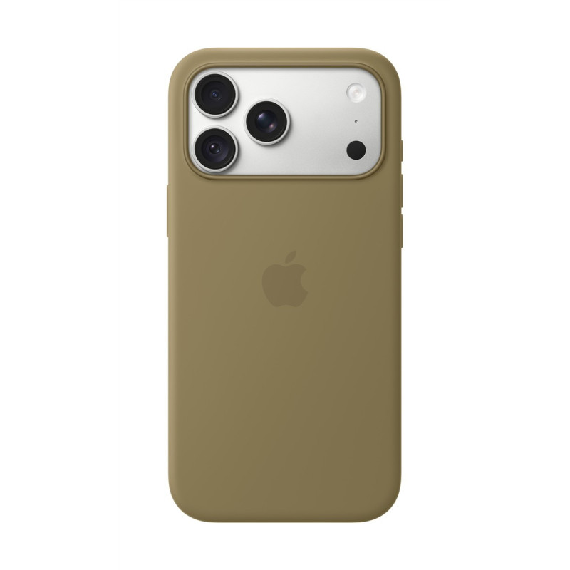 MK924ZM / „iPhone 18 Pro Max“ silikoninis dėklas su „MagSafe“ sąsaja, alyvuogių spalvos