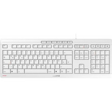 CHERRY TAS STREAM KEYBOARD Corded DE-Layout weiß / Gray