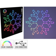 Dekoracija Snaigė su LED, AVX000160, D50 cm įvairių spalvų Dekoracija Snaigė su LED, AVX000160, D50 cm įvairių spalvų
