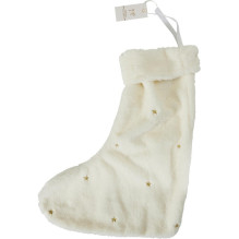 Christmas sock, 35 cm, white col.